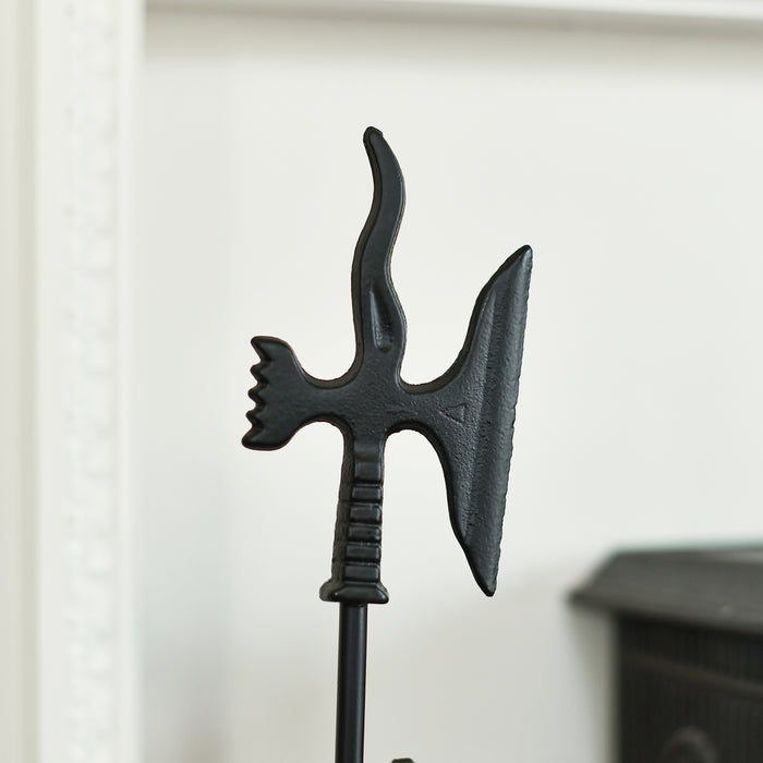 Close Up of Fireside Tool in Black