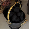 Large 'Aldbury' Iron and Brass Coal Bucket