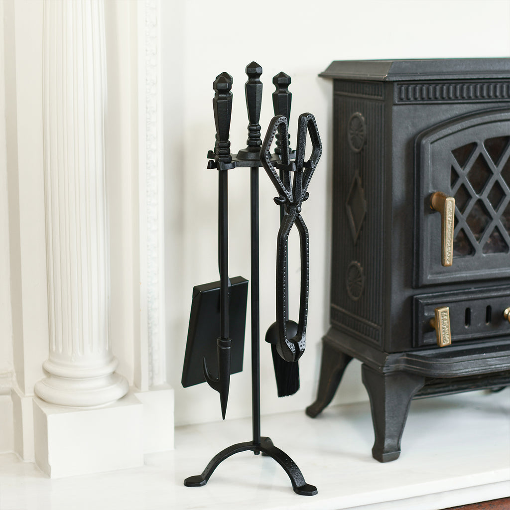 'Hesperia' Traditional Period Style Four Piece Fireside Tools Set H60cm