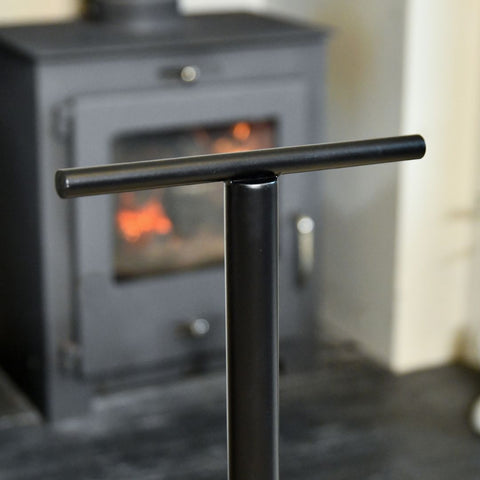 Black T Bar Design on Fireside Tools Stand 