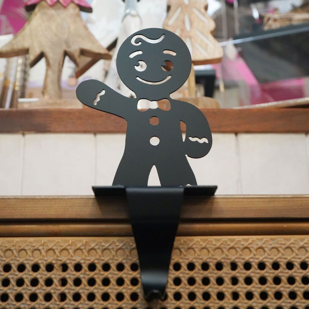 Black Gingerbread Stocking holder 