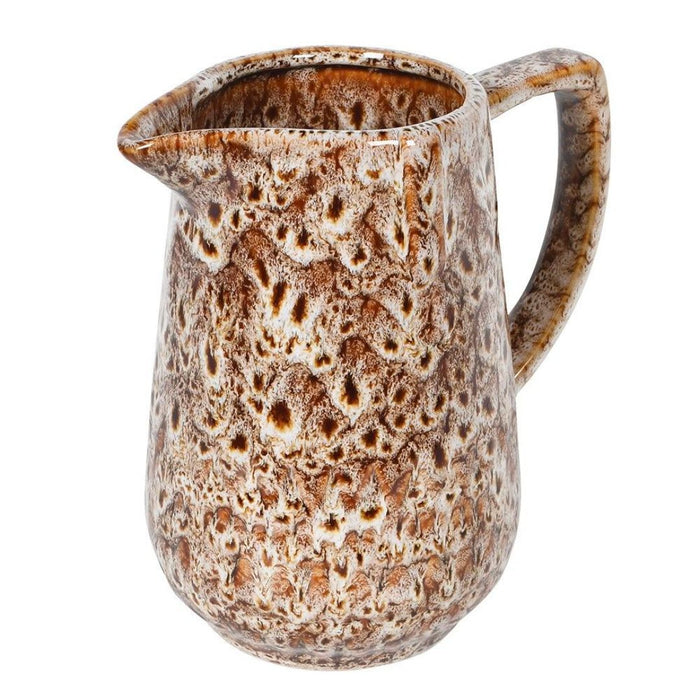 Slip Glaze Brown Speckled Jug