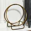 Circular Log Rack In Antique Brass Finish In Situ