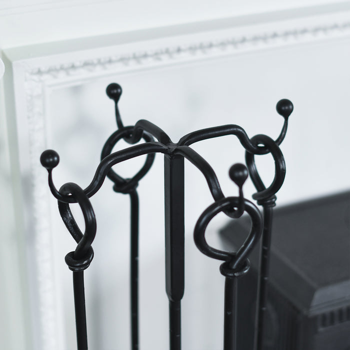 Close Up Of Black Loop Handles and Stand