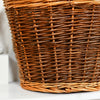 Close Up Of Log Basket