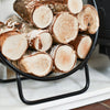 Close Up Of Logs In Holder And Base