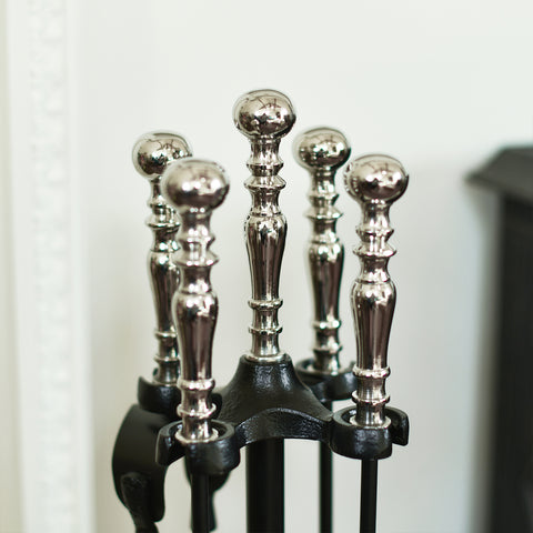 Close Up Of Polished Chrome Handles