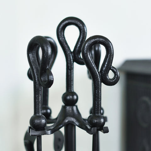 Close Up Of Shepherds Crook Traditional Black Handles