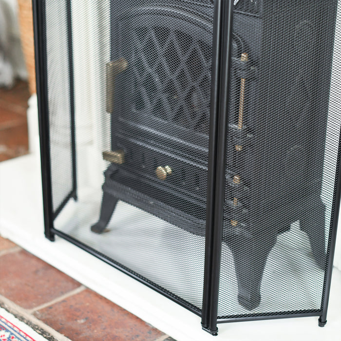 Close Up Of Guard In Front Of Stove