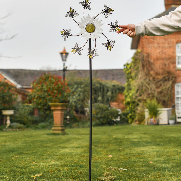 Bee and Daisy Wind Spinner