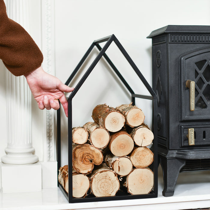 Hand To Show Scale On Log Holder