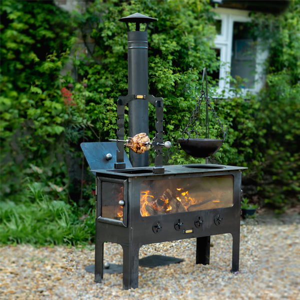 Large outdoor BBQ Wood Burner 