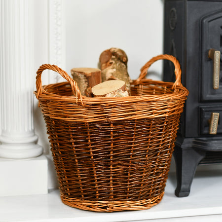 Log Basket With Logs In Situ