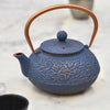 Navy and Copper Teapot 