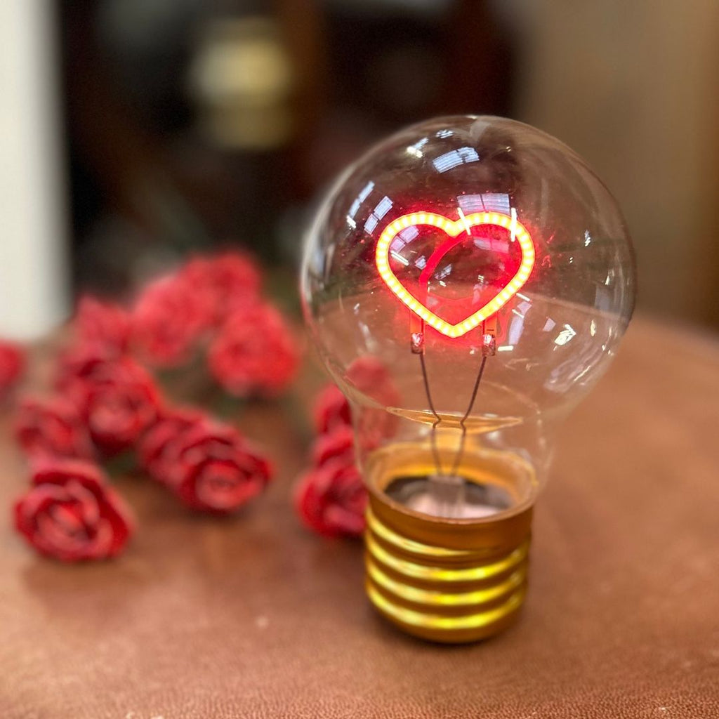 Neon Heart Decorative Bulb 