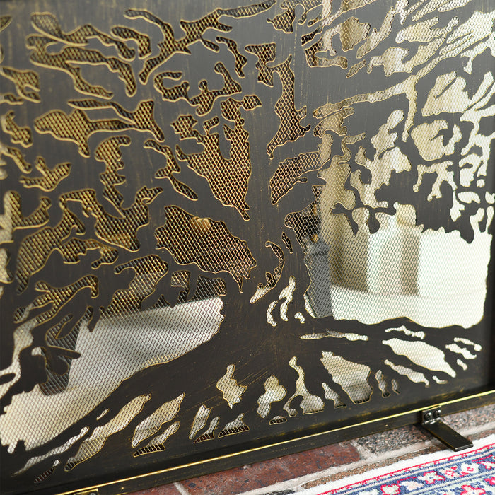 Oak Tree Fire Screen Close Up