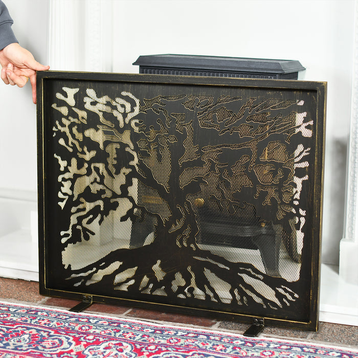 Oak Tree Fire Screen