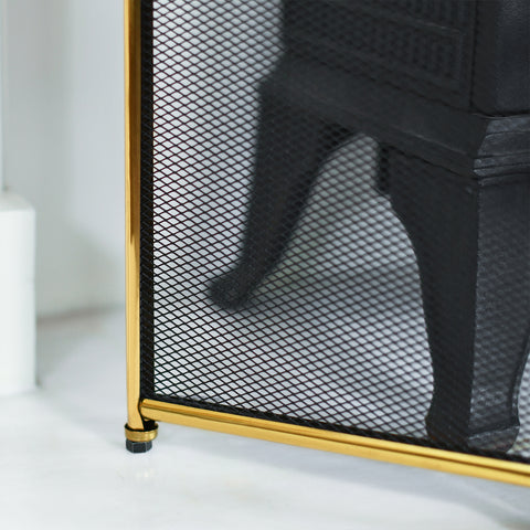    Polished Brass Frame With Mesh