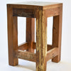 Colourful Rustic Wooden Side Table 