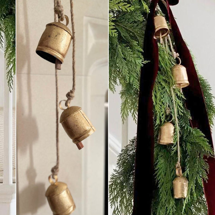 Rustic Gold Metal Bells