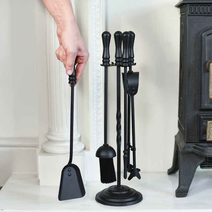 Traditional Fireside Tools In Stand In Situ 