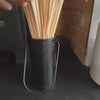 'Mildra' Black Steel Matchstick Holder With Striker